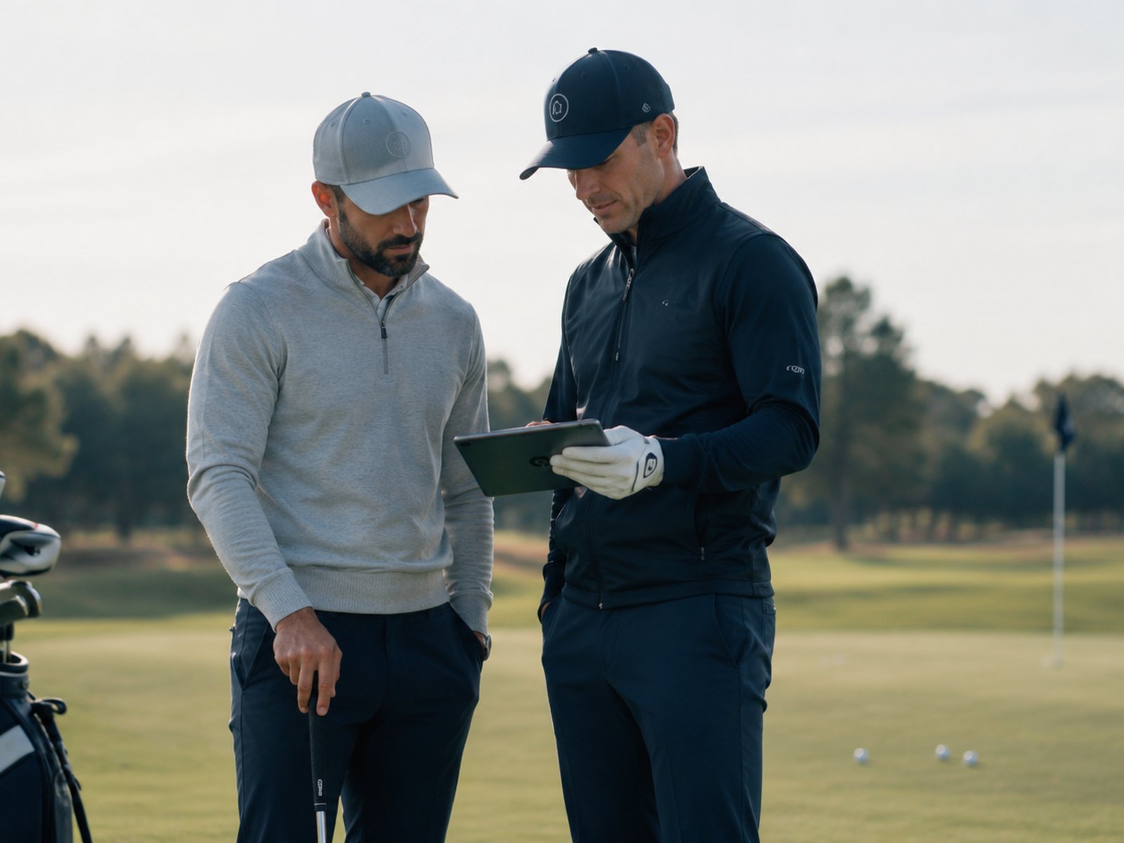 Coach demonstrating a drill to a player